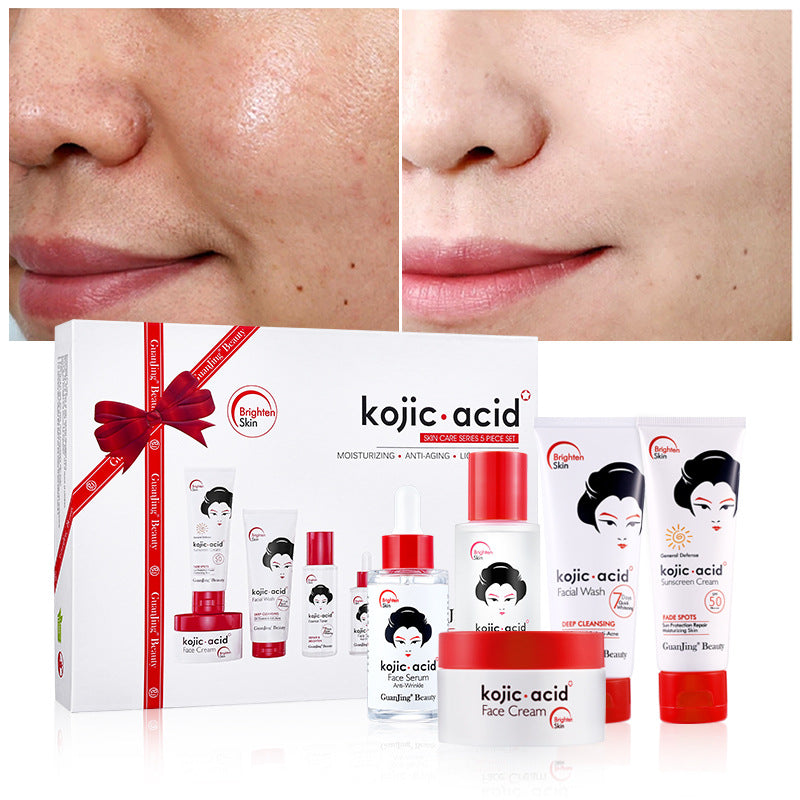 Kojic Acid Brightening Skincare Set 5-Piece