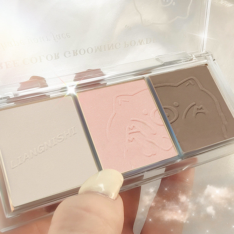 Fashion Highlighter Blush Nose Shadow Palette