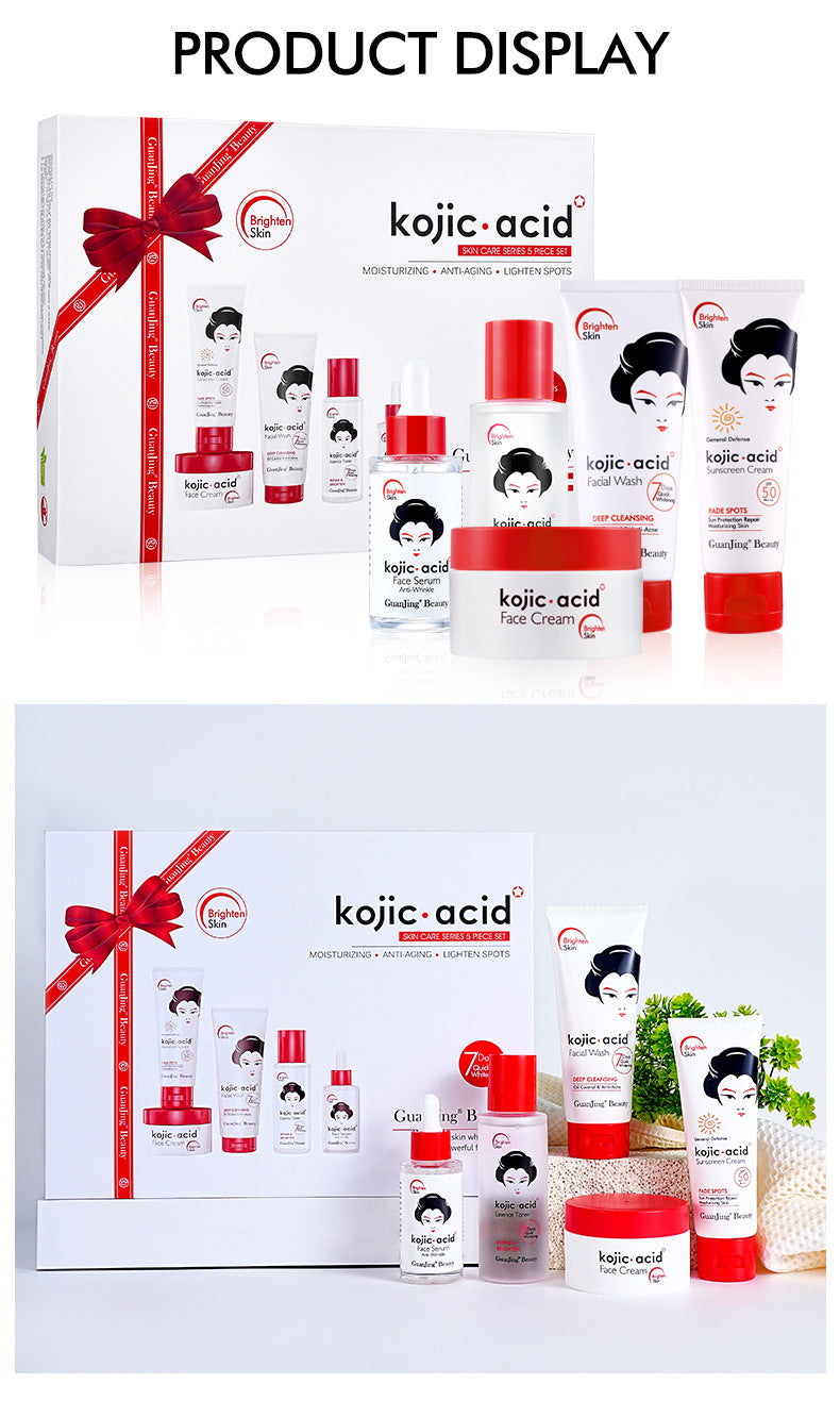 Kojic Acid Brightening Skincare Set 5-Piece