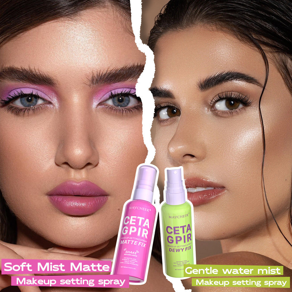 Matte Dewy Oil-control Waterproof Long-wearing Makeup-setting Spray