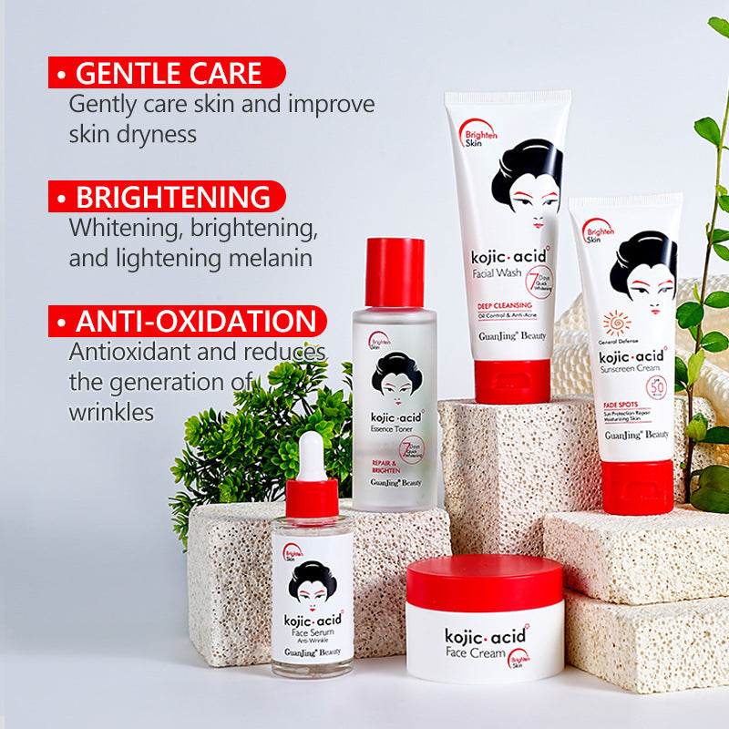 Kojic Acid Brightening Skincare Set 5-Piece