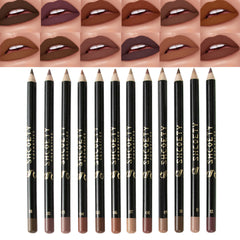 12 Colors Matte Lip Liner Suit Nude