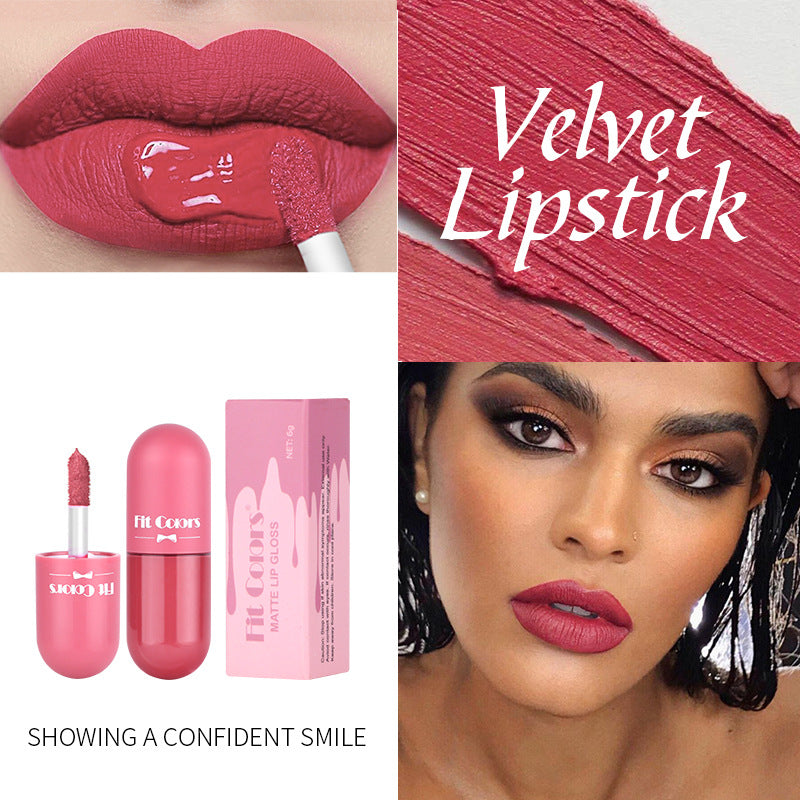 Ladies Fashion 5 Color Mini Capsule Lip Gloss