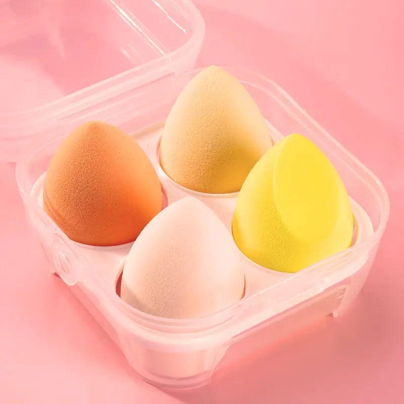 4-Piece Bevel Cut Makeup Sponge Set