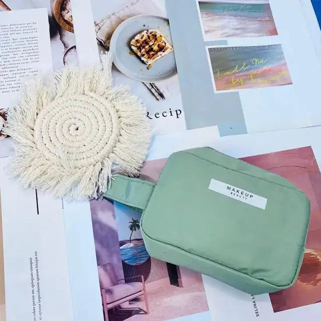 Travel Makeup Bag with Multiple Compartments